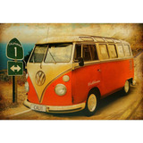 Placa Quadro - Decorativo - Kombi