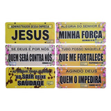 Placa Quadro Decorativo Jesus Salmos Frases