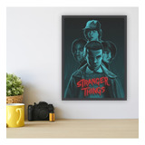 Placa Quadro Moldura 34x44cm Série Stranger Things Eleven 2