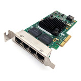 Placa Rede Gigabit Intel Quad 4 Portas 1000 Pcie I350t4blk