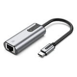 Placa Rede Usb C 3.1 Rj45 Giga Lan 1 Gbp Ethernet Vention