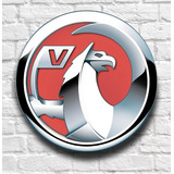 Placa Redonda Mdf Vauxhall Decoração Garagem