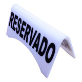 Placa Reservado,para Mesa Em Acrilico Kit 6 Pçs