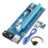 Placa Riser 006s Usb 3.0 Pci Express 1x A 16x Para Mineração