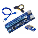 Placa Riser 009s Pci-e Cabo Usb 3.0 Extensor 60cm 