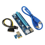 Placa Riser 009s Pci-e Cabo Usb 3.0 Extensor 60cm