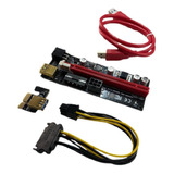 Placa Riser Express C/ Cabo Usb 3.0 Rig Mineração Pci-e Knup