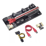 Placa Riser Ver 009s Plus - Pci-e Cabo Usb 3.0 Extensor 60cm