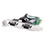 Placa Serial Feasso Pci-ex 2 Portas C/ Perfil Baixo
