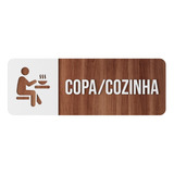 Placa Sinalização Copa/cozinha Clinica Escritório Mdf 