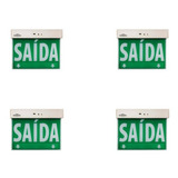 Placa Sinalização De Saída Led 1 Face Verde 1w Blumenau Ilum 110v/220v