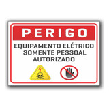 Placa Sinalização Indicativa Perigo Alta Tensão A4 30 X 21 D