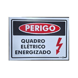Placa Sinalização Perigo Quadro Elétrico Energizado
