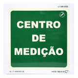 Placa Sinalizadora Em Pvc Adesivo - Centro De Medição