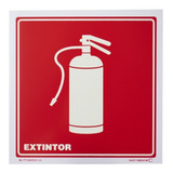 Placa Sinalizadora Em Pvc Adesivo - Extintor