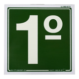 Placa Sinalizadora Em Pvc Adesivo - Identificação De Andar