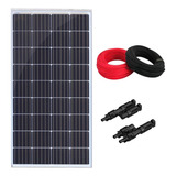 Placa Solar 150w Policristalino Conector Mc4y E Cabos