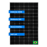 Placa Solar 430w Monocristalino Half-cell Inmetro Inohouse