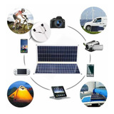 Placa Solar Automotiva 12v Carrega Bateria