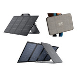 Placa Solar Painel Bifacial Portátil Dobrável Ecoflow 220w Cor Preto Voltagem De Circuito Aberto 18.4v Voltagem Máxima Do Sistema 21.8v