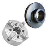 Placa Torno 315mm 4 Cast. Independente + Flange Rosca 4.1/2