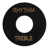 Placa Treble / Rhythm Gibson Prwa 010 Preta Print Dourado