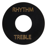 Placa Treble/rhythm Gibson Prwa 010 Preta Com Print Dourado