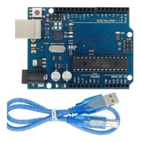 Placa Uno Dip R3 Atmega328p Para Arduino Com Cabo Usb - Nfe
