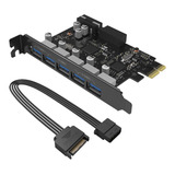 Placa Usb 3.0 5 Portas Pci Express Externas Computador Nf