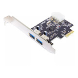 Placa Usb 3.0 Pci Express X1 2 Portas Low Profile Feasso