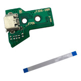 Placa Usb Controle Para Ps4 Pro Jds-055 050 + Flat 12 Vias