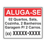 Placa Vende-se Aluga-se Casa Imóvel | Personalizada 50x40cm