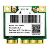 Placa Wifi Wifi 6e Ax210hmw Mini Pcie Wifi 6 Wifi