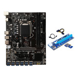 Placa-mãe De Mineração B250c Btc+placa Riser Ver006c 12xpcie