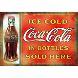 Placas Decorativas Coca Cola Propaganda Antiga Envelhecida