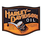 Placas Decorativas Harley Davidson Oil Propaganda