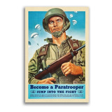 Placas Decorativas Paraquedista Paratrooper Guerra Soldado