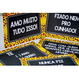 Placas Divertidas Chá De Lingerie -