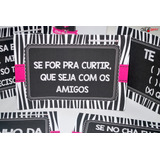 Placas Divertidas Chá De Lingerie -