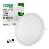 Plafon Painel Led 24w Lux Redondo Embutir 4000k Taschibra Cor Branco Neutro 4000k 110v/220v