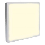 Plafon Painel Led 25w (24) Sobrepor Quadrado 3000k Quente