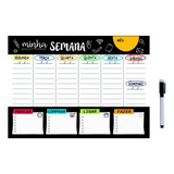 Planejador Planner De Parede Magnético Acompanha Imãs 40x60