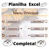 Planilha Padaria Completa C/ Dashboard C/ Card D Faturamento