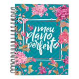 Planner Agenda - Meu Plano Perfeito Capa Floral Não Datado 