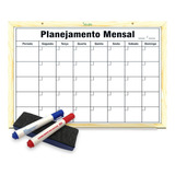 Planner Calendário Lousa Organizador De Tarefas