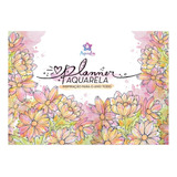 Planner Calendário Mensal Aquarela A4 Lateral 15 Folhas