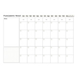 Planner De Mesa A3 Mensal Não Datado 24 Folhas