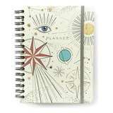 Planner Permanente Cicero Wire-o Semanal Notas A5 Cor Da Capa Astral/espaço Tempo Branco