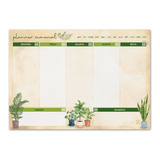 Planner Semanal Permanente - A4 - Frente/verso - Plantas