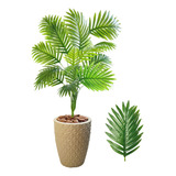 Planta Artificial Palmeira Com Vaso Polietileno